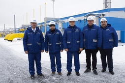Представители АО "Газпром центрэнергогаз" на ГРС Новотульская